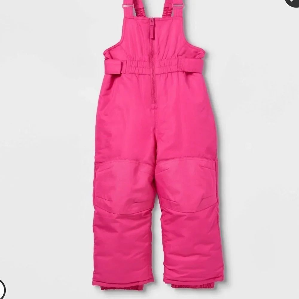 NWT Toddler Girls' Snow Bib - Cat & Jack Pink 12M